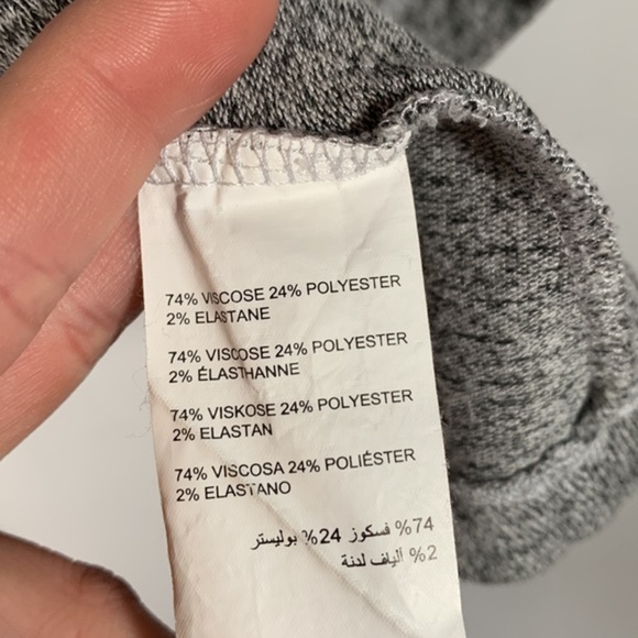 Addition Elle Light Grey Long Sleeve Button Down Shirt - Picture 7 of 7